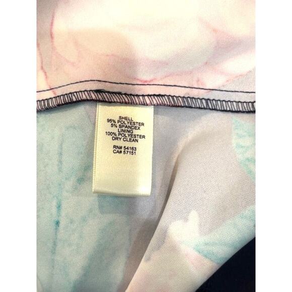 Eliza J. Sleeveless Scuba Floral Mini Dress in Navy and Pink – Size 6 - Picture 7 of 7